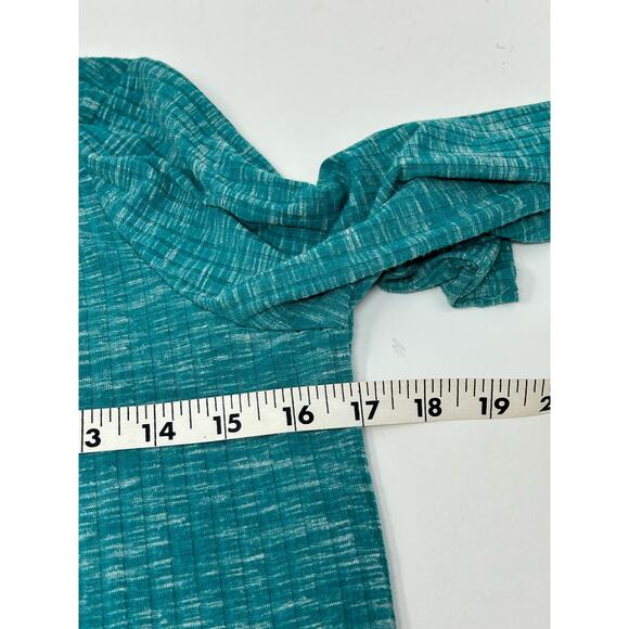 Lularoe Long Cardigan Sweater Women SZ SM Runs Lg Duster Comfy Heather Aqua - Picture 6 of 6